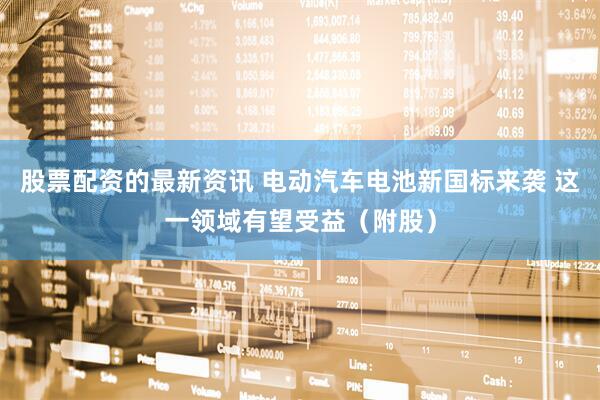 股票配资的最新资讯 电动汽车电池新国标来袭 这一领域有望受益（附股）